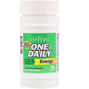 <img alt="21st Century, One Daily Energy, 75 Tablets" title="21st Century, One Daily Energy, 75 Tablets,740985273029"