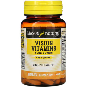 <img alt="Mason Natural, Vision Vitamins Plus Lutein, 60 Tablets" title="Mason Natural, Vision Vitamins Plus Lutein, 60 Tablets,311845140753"
