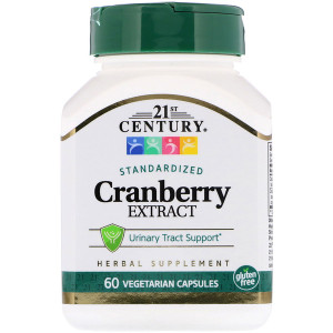 21st Century, Cranberry Extract, Standardized, 60 Vegetarian Capsules
