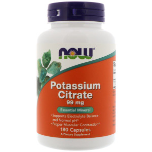 <img alt="Now Foods, Potassium Citrate, 99 mg, 180 Capsules" title="Now Foods, Potassium Citrate, 99 mg, 180 Capsules,733739014481"