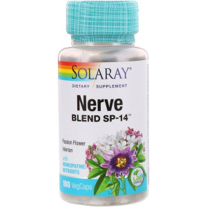 <img alt="Solaray, Nerve Blend SP-14, 100 VegCaps" title="Solaray, Nerve Blend SP-14, 100 VegCaps,076280021400"