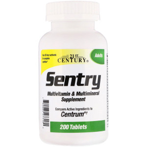 21st Century, Sentry, Multivitamin & Multimineral Supplement, 200 Tablets
