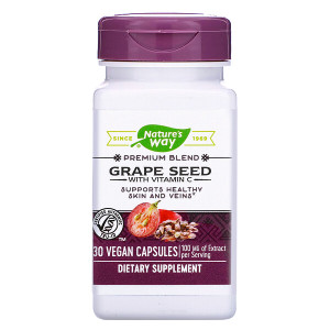 <img alt="Natures Way, Grape Seed with Vitamin C, Standardized, 30 Veg. Capsules" title="Natures Way, Grape Seed with Vitamin C, Standardized, 30 Veg. Capsules,033674143209"