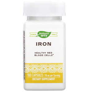 <img alt="Natures Way, Iron, 18 mg, 100 Capsules" title="Natures Way, Iron, 18 mg, 100 Capsules,033674410417"
