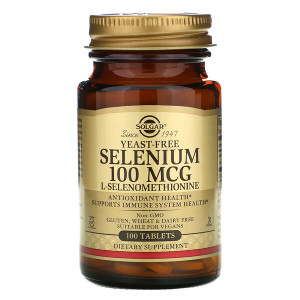 <img alt="Solgar, Selenium, Yeast-Free, 100 mcg, 100 Tablets" title="Solgar, Selenium, Yeast-Free, 100 mcg, 100 Tablets,033984025516"