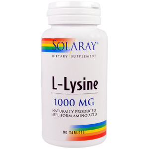 <img alt="Solaray L-Lysine - 1000 mg - 90 Tablets" title="Solaray L-Lysine - 1000 mg - 90 Tablets,076280048605"