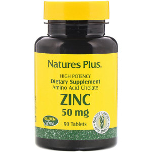 <img alt="Natures Plus, Zinc, 50 mg, 90 Tablets" title="Natures Plus, Zinc, 50 mg, 90 Tablets,097467036451"