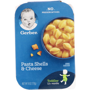 3 PACK OF Gerber, Pasta Shells & Cheese, 6 oz (170 g)