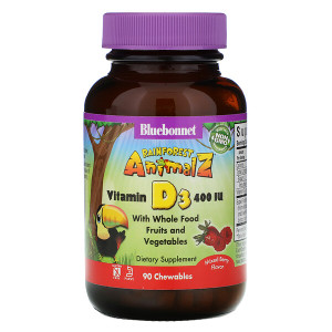 <img alt="Bluebonnet Nutrition, Super Earth, Rainforest Animalz, Vitamin D3, Natural Mixed Berry, 400 IU, 90 Chewable Tablets" title="Bluebonnet Nutrition, Super Earth, Rainforest Animalz, Vitamin D3, Natural Mixed Berry, 400 IU, 90 Chewable Tablets,743715001947"