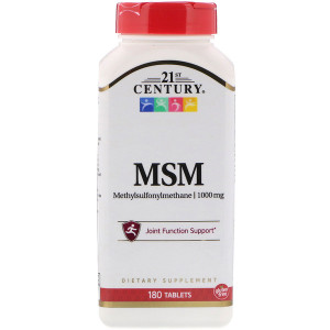 <img alt="21st Century, MSM, Methylsulfonylmethane, 1,000 mg, 180 Tablets" title="21st Century, MSM, Methylsulfonylmethane, 1,000 mg, 180 Tablets,740985222782"