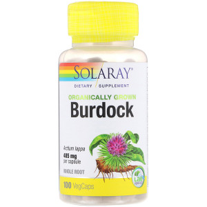 <img alt="Solaray Organic Burdock - 100 Vegetarian Capsules" title="Solaray Organic Burdock - 100 Vegetarian Capsules,076280191103"