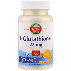 <img alt="KAL, L-Glutathione, ActivMelt, Orange, 25 mg , 90 Micro Tablets" title="KAL, L-Glutathione, ActivMelt, Orange, 25 mg , 90 Micro Tablets,021245459361"