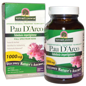 <img alt="Natures Answer, Pau D'Arco, 1000 mg, 90 Vegetarian Capsules" title="Natures Answer, Pau D'Arco, 1000 mg, 90 Vegetarian Capsules,083000163104"