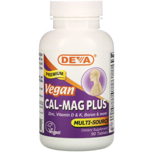 <img alt="Deva, Vegan, Cal-Mag Plus, 90 Tablets" title="Deva, Vegan, Cal-Mag Plus, 90 Tablets,895634000034"