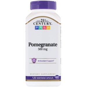 <img alt="21st Century, Pomegranate, 500 mg, 120 Vegetarian Capsules" title="21st Century, Pomegranate, 500 mg, 120 Vegetarian Capsules,740985270677"