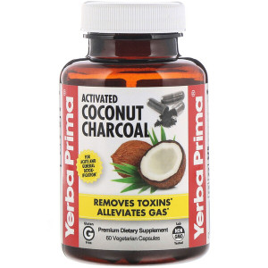 <img alt="Yerba Prima, Activated Coconut Charcoal, 60 Vegetarian Capsules" title="Yerba Prima, Activated Coconut Charcoal, 60 Vegetarian Capsules,046352006949"