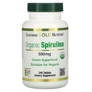<img alt="California Gold Nutrition, Organic Spirulina, 500 mg, 240 Tablets" title="California Gold Nutrition, Organic Spirulina, 500 mg, 240 Tablets,898220013623"