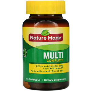 <img alt="Nature Made, Multi Complete, 60 Softgels" title="Nature Made, Multi Complete, 60 Softgels,031604040444"