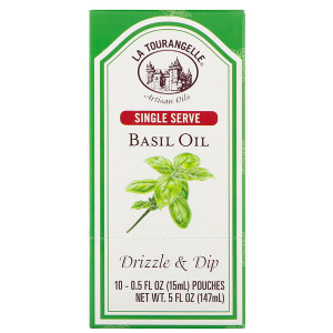 La Tourangelle, Drizzle & Dip, Basil Oil, 10 Pouches, 0.5 fl oz (15 ml) Each