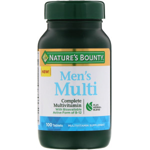 <img alt="Natures Bounty, Mens Multi, Complete Multivitamin, 100 Tablets" title="Natures Bounty, Mens Multi, Complete Multivitamin, 100 Tablets,074312004940"