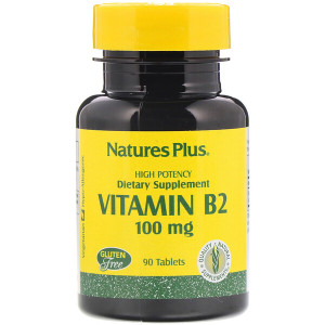 <img alt="Natures Plus, Vitamin B-2, 100 mg, 90 Tablets" title="Natures Plus, Vitamin B-2, 100 mg, 90 Tablets,097467016309"