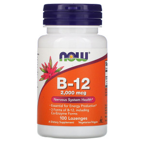 <img alt="Now Foods, B-12, 2,000 mcg, 100 Lozenges" title="Now Foods, B-12, 2,000 mcg, 100 Lozenges,733739004598"