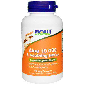 <img alt="Now Foods, Aloe 10,000 & Soothing Herbs, 90 Veggie Caps" title="Now Foods, Aloe 10,000 & Soothing Herbs, 90 Veggie Caps,733739030252"