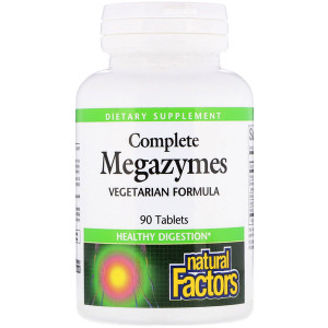 Natural Factors, Complete Megazymes, 90 Tablets