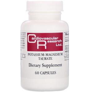 <img alt="Cardiovascular Research, Magnesium-Potassium Taurate, 60 Capsules" title="Cardiovascular Research, Magnesium-Potassium Taurate, 60 Capsules,696859130823"