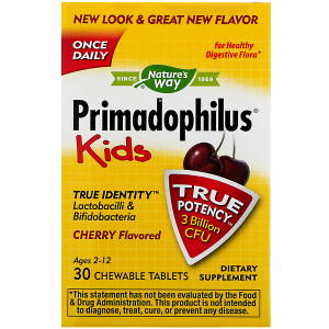 <img alt="Natures Way, Primadophilus, Kids, Cherry, 3 Billion CFU, 30 Chewable Tablets" title="Natures Way, Primadophilus, Kids, Cherry, 3 Billion CFU, 30 Chewable Tablets,033674142431"