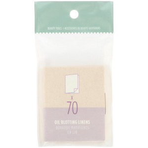3 PACK of The Face Shop, Oil Blotting Linens, 70 Sheets