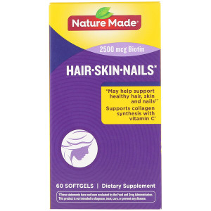 <img alt="Nature Made, Hair, Skin, & Nails, 60 Softgels" title="Nature Made, Hair, Skin, & Nails, 60 Softgels,031604029272"