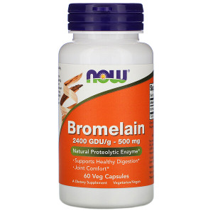 <img alt="Now Foods, Bromelain, 500 mg, 60 Veg Capsules" title="Now Foods, Bromelain, 500 mg, 60 Veg Capsules,733739029430"