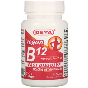 <img alt="Deva, Vegan, B12, Sublingual, 90 Tablets" title="Deva, Vegan, B12, Sublingual, 90 Tablets,895634000218"