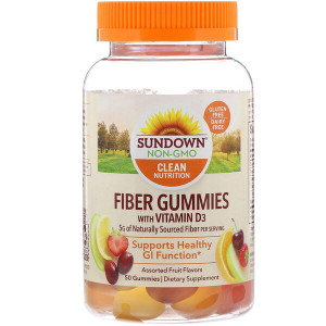 <img alt="Sundown Naturals, Fiber Gummies with Vitamin D3, Assorted Fruit Flavors, 50 Gummies" title="Sundown Naturals, Fiber Gummies with Vitamin D3, Assorted Fruit Flavors, 50 Gummies,030768525316"