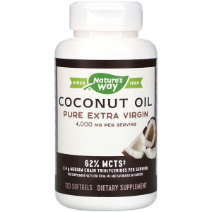 <img alt="Natures Way, Coconut Oil, Pure Extra Virgin, 1,000 mg, 120 Softgels" title="Natures Way, Coconut Oil, Pure Extra Virgin, 1,000 mg, 120 Softgels,033674100097"