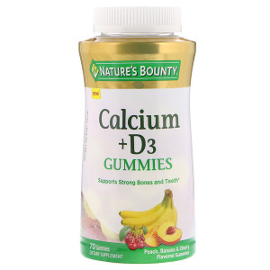 <img alt="Natures Bounty, Calcium + D3 Gummies, Peach, Banana & Cherry Flavored, 70 Gummies" title="Natures Bounty, Calcium + D3 Gummies, Peach, Banana & Cherry Flavored, 70 Gummies,074312679414"