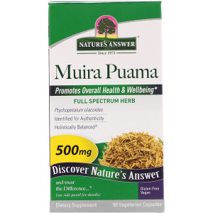<img alt="Natures Answer, Muira Puama, 500 mg, 90 Vegetarian Capsules" title="Natures Answer, Muira Puama, 500 mg, 90 Vegetarian Capsules,083000163029"