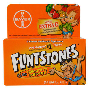 <img alt="Flintstones, Childrens Multivitamin, Plus Immune Support, Fruit Flavors, 60 Chewable Tablets" title="Flintstones, Childrens Multivitamin, Plus Immune Support, Fruit Flavors, 60 Chewable Tablets,016500086192"