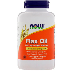 <img alt="Now Foods, Flax Oil, 1000 mg, 120 Veggie Softgels" title="Now Foods, Flax Oil, 1000 mg, 120 Veggie Softgels,733739017734"