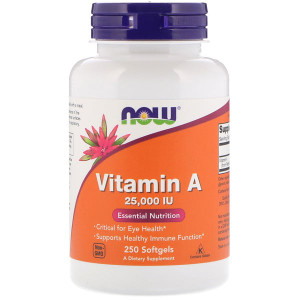 <img alt="Now Foods, Vitamin A, 25,000 IU, 250 Softgels" title="Now Foods, Vitamin A, 25,000 IU, 250 Softgels,733739003423"