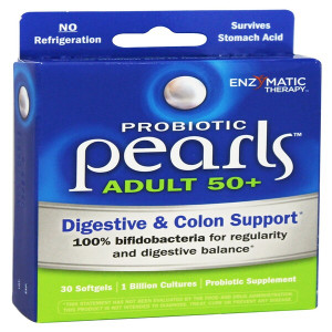 <img alt="Enzymatic Therapy, Probiotic Pearls Adult 50+, 30 Softgels" title="Enzymatic Therapy, Probiotic Pearls Adult 50+, 30 Softgels,763948105106"