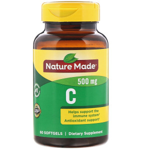 <img alt="Nature Made, Vitamin C, 500 mg, 60 Softgels" title="Nature Made, Vitamin C, 500 mg, 60 Softgels,031604025090"