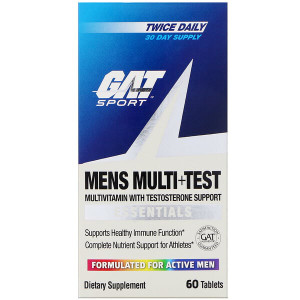 <img alt="GAT, Mens Multi + Test, 60 Tablets" title="GAT, Mens Multi + Test, 60 Tablets,859613220066"