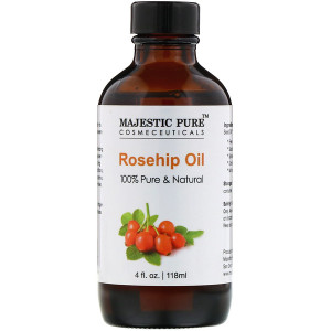 Majestic Pure, 100% Pure & Natural, Rosehip Oil, 4 fl oz (118 ml)