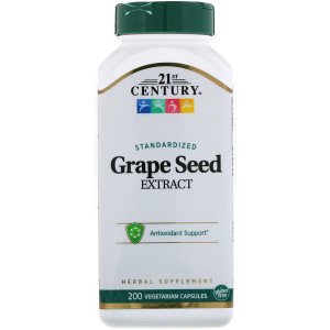 <img alt="21st Century, Standardized Grape Seed Extract, 200 Vegetarian Capsules" title="21st Century, Standardized Grape Seed Extract, 200 Vegetarian Capsules,740985219560"