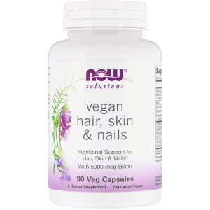 <img alt="Now Foods, Solutions, Vegan Hair Skin & Nails, 90 Veg Capsules" title="Now Foods, Solutions, Vegan Hair Skin & Nails, 90 Veg Capsules,733739033819"