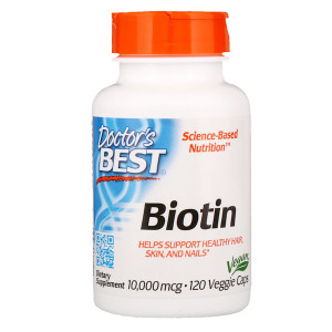 <img alt="Doctors Best, Biotin, 10,000 mcg, 120 Veggie Caps" title="Doctors Best, Biotin, 10,000 mcg, 120 Veggie Caps,753950003736"