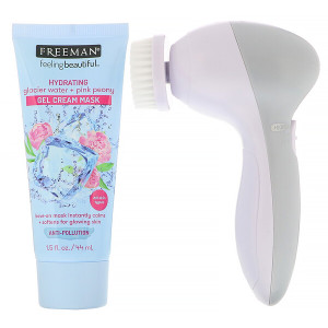 3 PACK of Freeman Beauty, Peace, Love, Glow Facial Kit, 3 Piece Kit