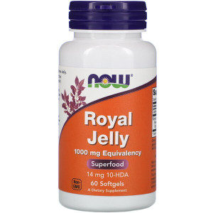 <img alt="Now Foods, Royal Jelly, 1000 mg, 60 Softgels" title="Now Foods, Royal Jelly, 1000 mg, 60 Softgels,733739025609"